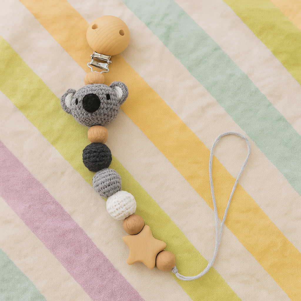 Crochet Animal Pacifier Clips