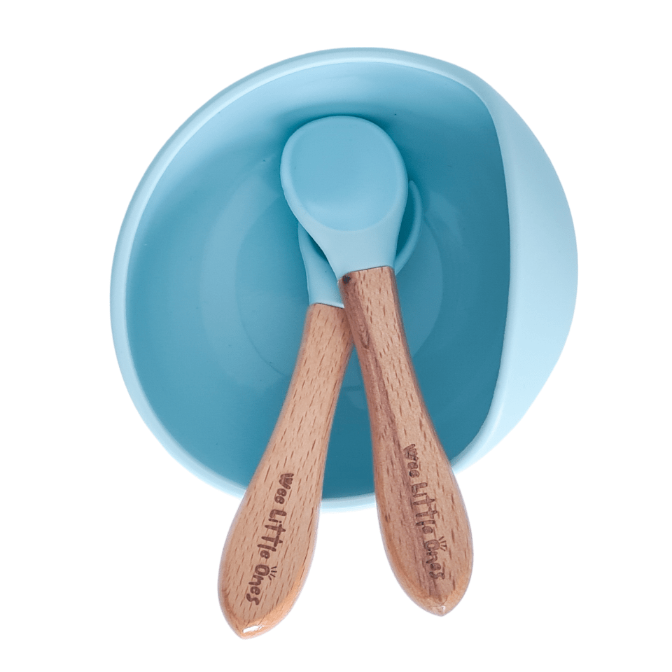 Silicon Bowl and spoon - Wee Little Ones
