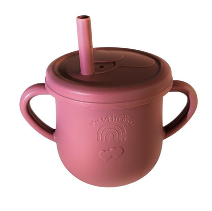 Drinking cup & snack holder Red