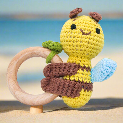 Crochet Rattles Bee