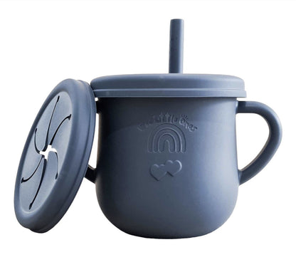 Drinking cup & snack holder