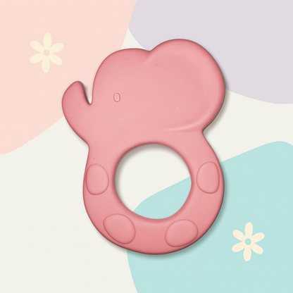 Teether Elephant (Red)