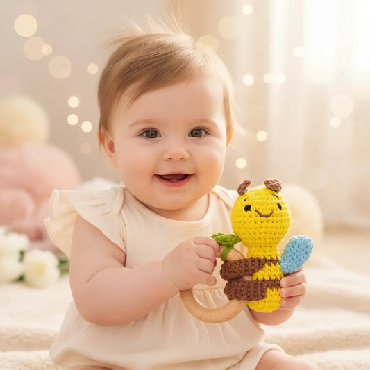 Crochet Rattles - Bee