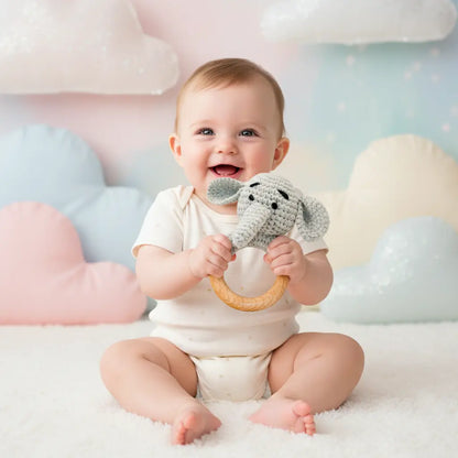 Crochet Rattles - Elephant