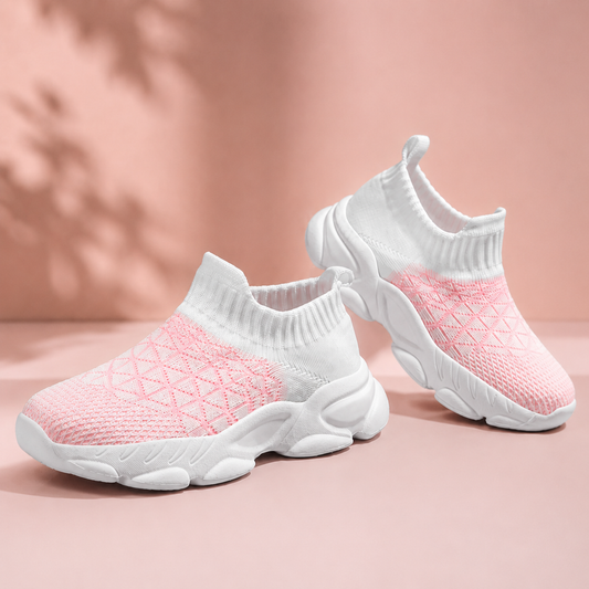 Baby Walker Shoes – Soft Breathable Slip-On First Walking Sneakers