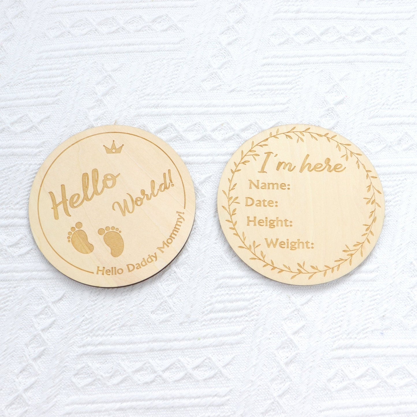 Hello World - Milestone Disc - Wee Little Ones