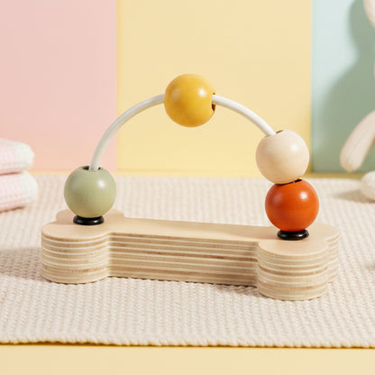 Wooden Bead Maze Toy – Tactile Fun for Tiny Hands
