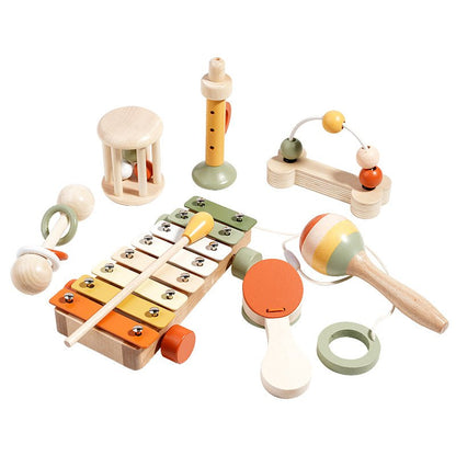 Premium Wooden Musical Instrument Toy Set for Babies - Wee Little Ones